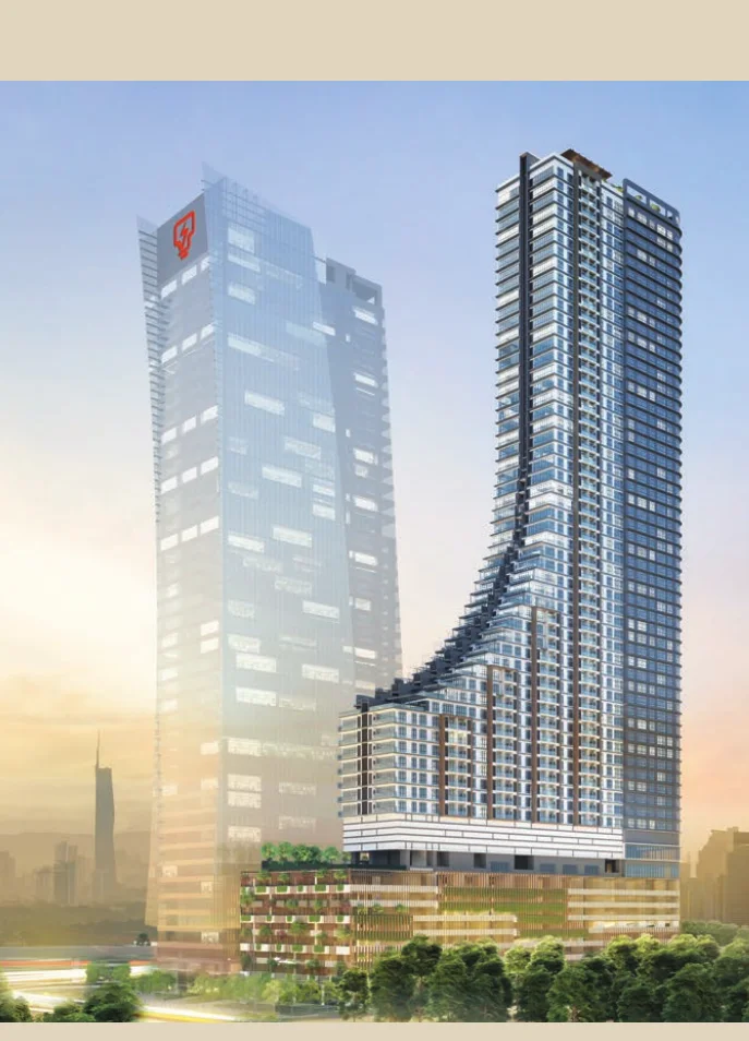 Khaya Residence developer brochure rendering of the tower